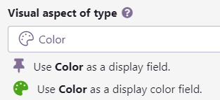 Display value and display color setting