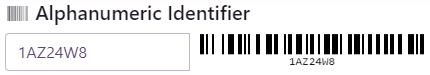 Alphanumeric Identifier field example