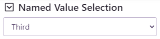 Named value Selection field example